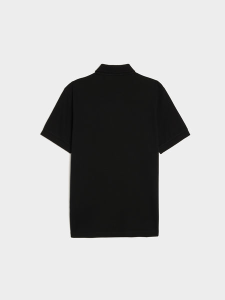 Compass Patch Logo Polo, Black