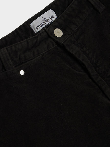 Robust Cotton Moleskin Pant, Black