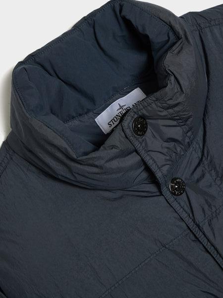Light Recycled Nylon Rep Down Jacket, Navy Blue