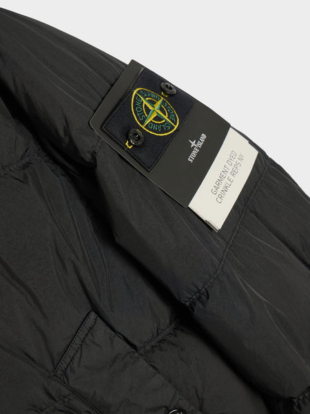 Light Recycled Nylon Rep Down Jacket, Black