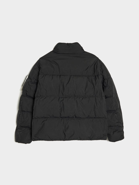 Light Recycled Nylon Rep Down Jacket, Black