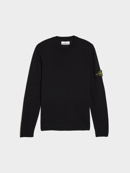 Light Raw Stocking Stitch Sweatshirt, Navy Blue