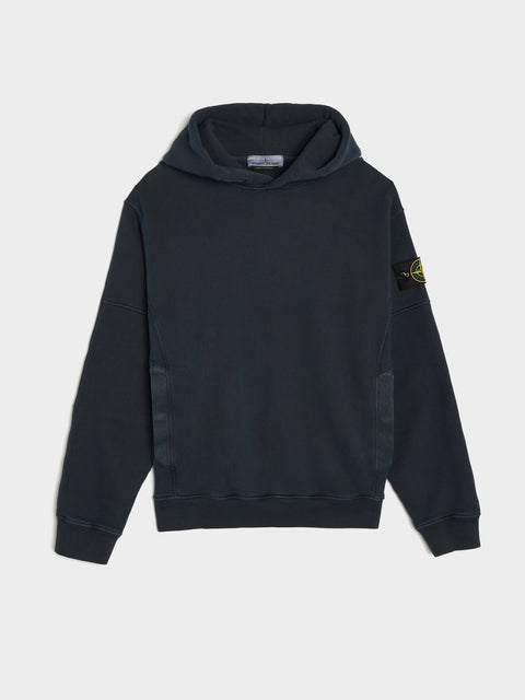 Garment Dyed Hoodie, Navy Blue
