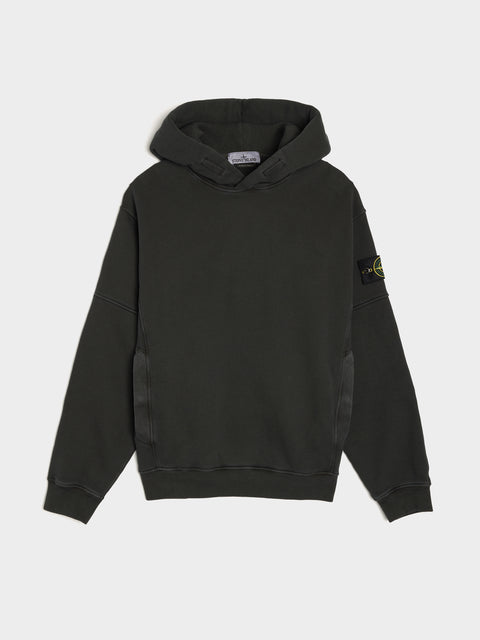 Garment Dyed Hoodie, Black