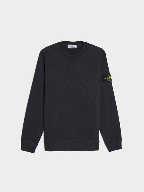 Vanisé Brushed Heavy Cotton Sweatshirt, Ink
