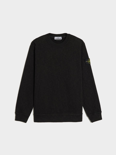Vanisé Brushed Heavy Cotton Sweatshirt, Black