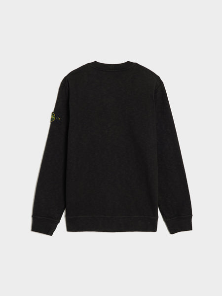 Vanisé Brushed Heavy Cotton Sweatshirt, Black