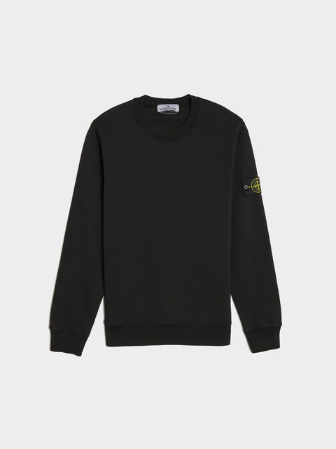 Organic Cotton Fleece Sweatshirt, Black