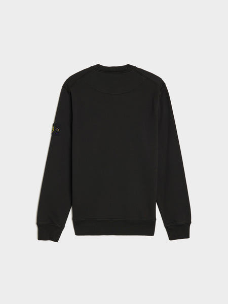 Organic Cotton Fleece Sweatshirt, Black