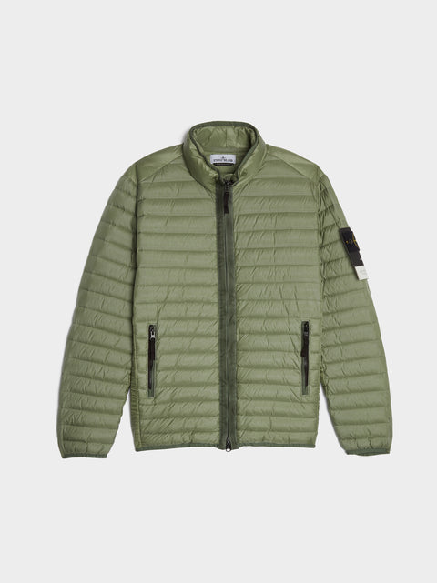 Recycled Light Down Jacket, Sage