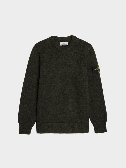 Mouline Lambswool Sweater, Black