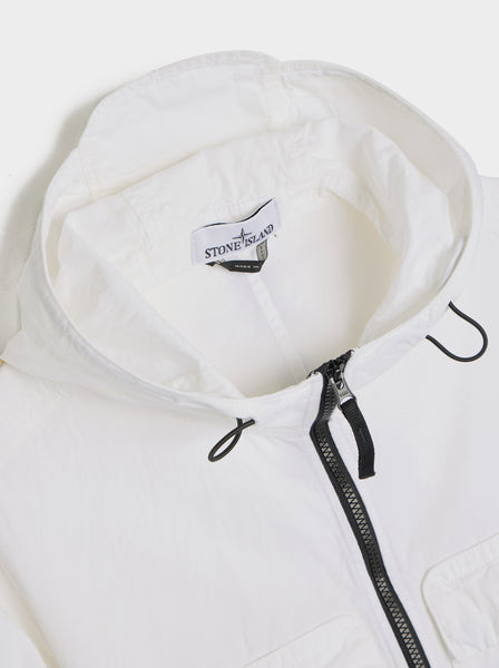 Brushed Cotton Overshirt, White