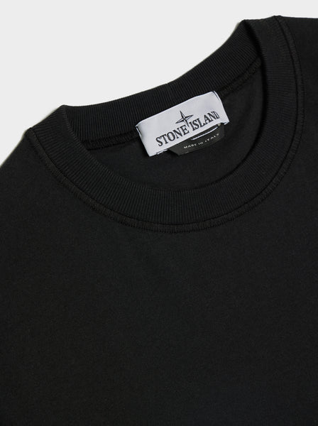 Organic Cotton Logo Patch T-Shirt, Black
