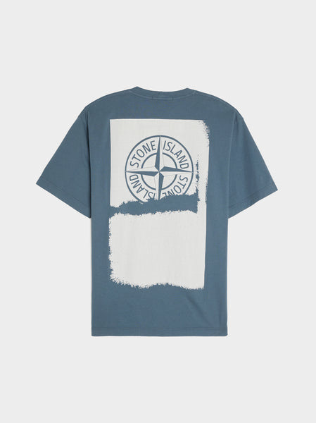Scratched Paint One Print T-Shirt, Dark Blue