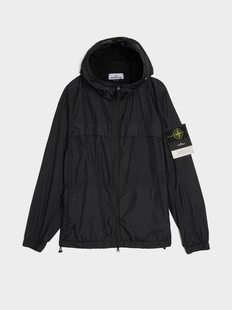 Recycled Padded Hooded Jacket, Black