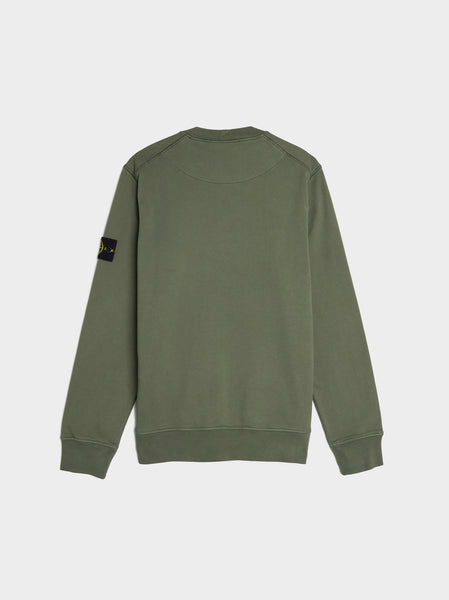 Garment Dyed Cotton Fleece Sweatshirt, Musk