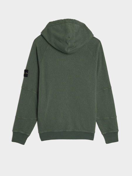 Garment Dyed Cotton Fleece Hoodie, Musk