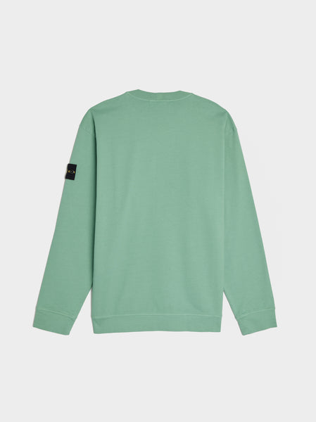 Garment Dyed Heavy Cotton Sweatshirt, Light Green