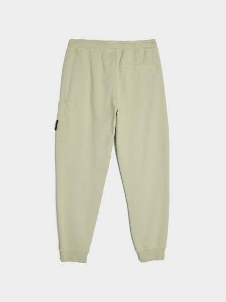 Garment Dyed Cotton Fleece Cargo Jogging Pant, Pistachio