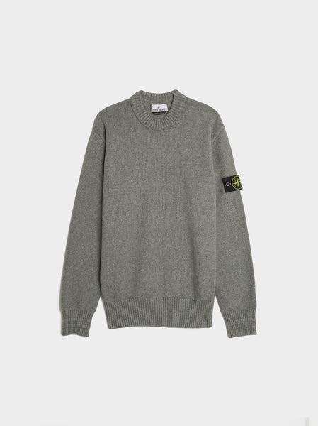 Crewneck Knit Loose Fit, Melange Grey