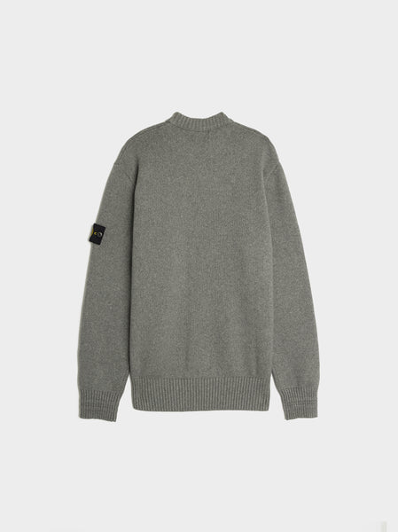 Crewneck Knit Loose Fit, Melange Grey