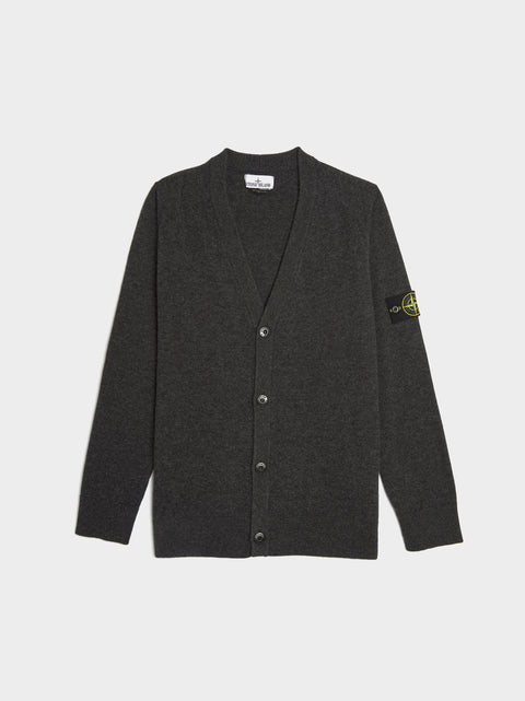 RWS Wool Cardigan Loose Fit, Melange Lead