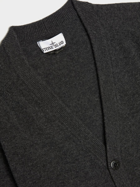 RWS Wool Cardigan Loose Fit, Melange Lead