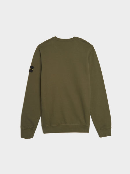 Brushed Cotton Fleece Sweatshirt, Musk