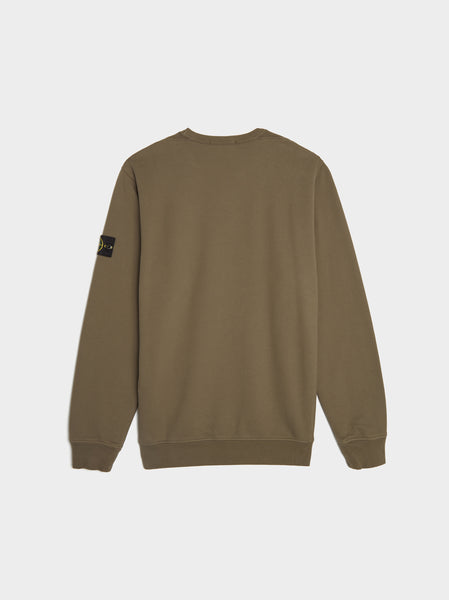 Brushed Cotton Fleece Sweatshirt, Walnut