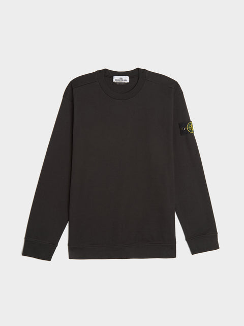 Garment Dyed Heavy Cotton Sweatshirt, Black