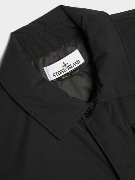 Micro Twill Polyester Light Jacket, Black