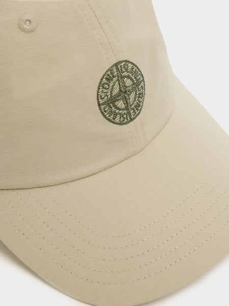 6 Panel Cotton Ripstop Cap, Sand