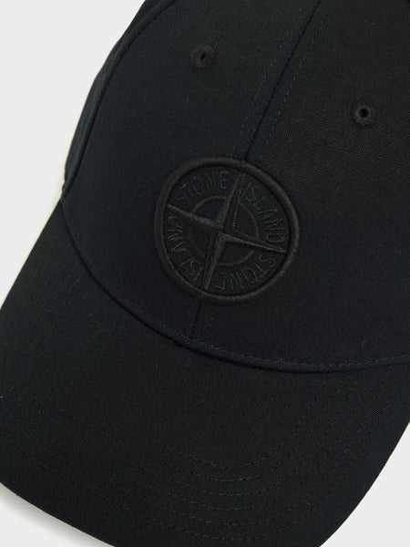 Cotton Baseball Cap, Black