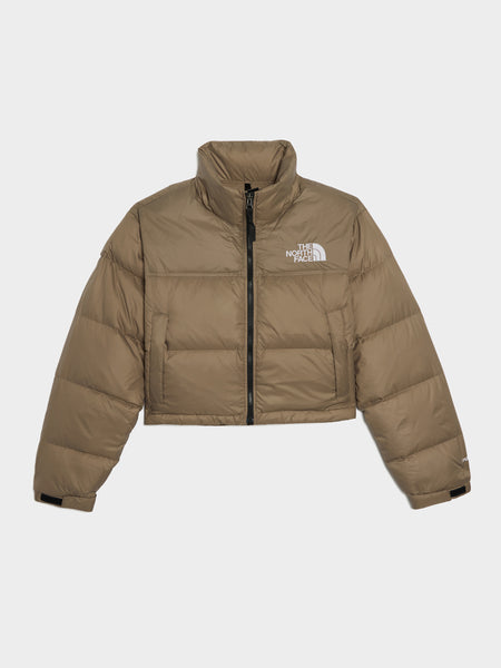 W Nuptse Short Jacket, Mocha Brown