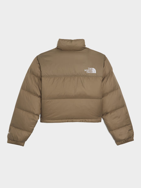 W Nuptse Short Jacket, Mocha Brown