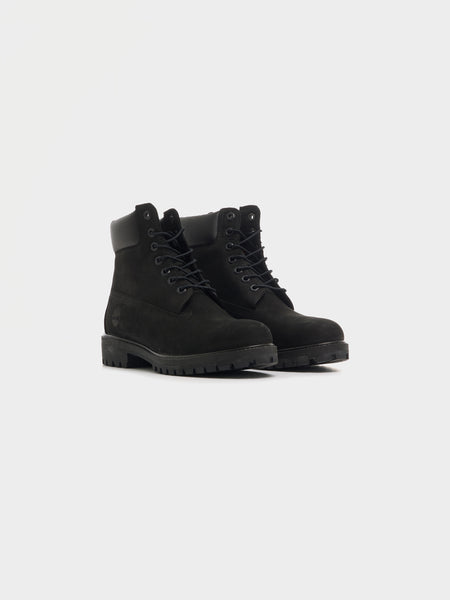 6" Lace Up Waterproof Boot, Premium Black