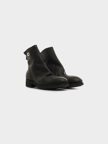 Undercover x Guidi Back Zip Ankle Boot, Black