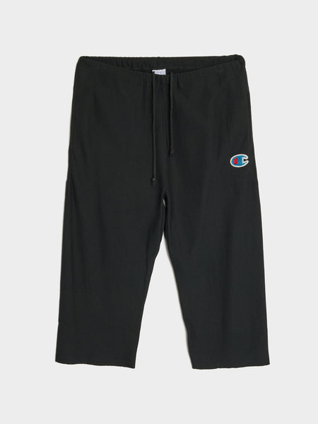 Undercover x Champion Cropped Sweatpant, Black
