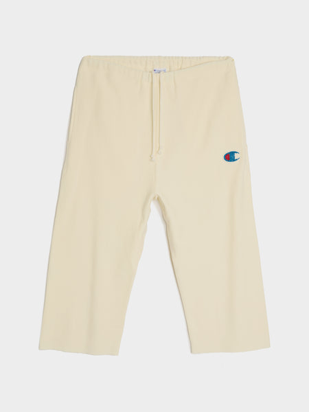 Undercover x Champion Cropped Sweatpant, Ivory