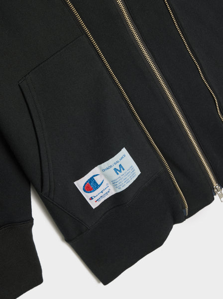 Undercover x Champion Zip Up Hoodie, Black