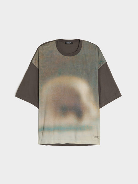 Dyed Cotton T-Shirt, D. Brown Base