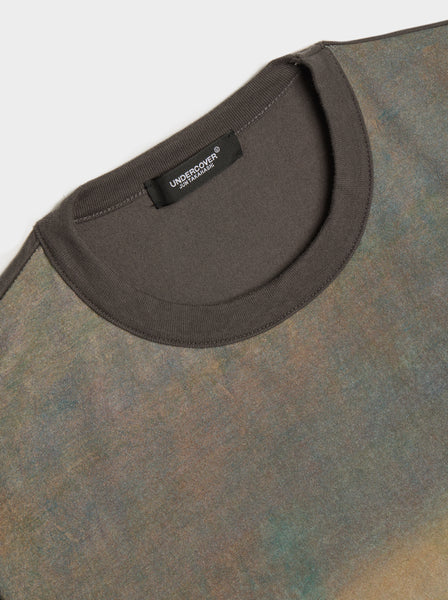 Dyed Cotton T-Shirt, D. Brown Base