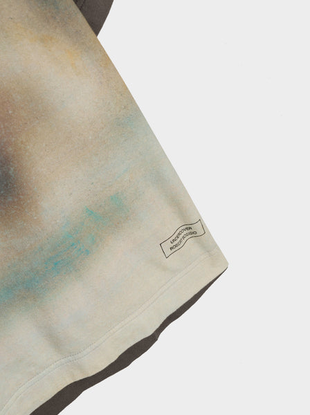 Dyed Cotton T-Shirt, D. Brown Base