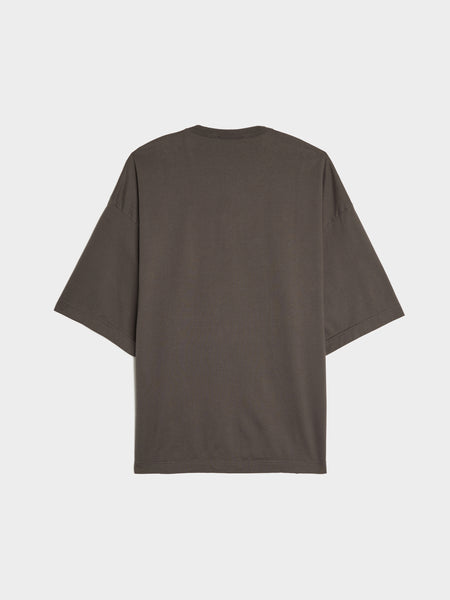 Dyed Cotton T-Shirt, D. Brown Base