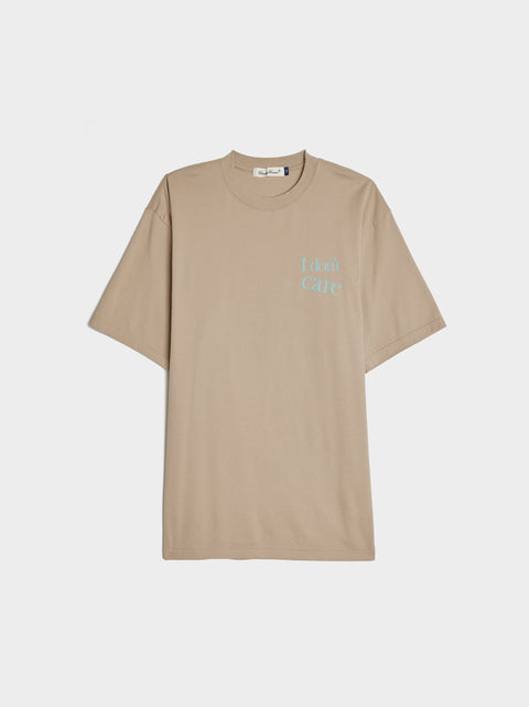 I Don't Care T-Shirt, Beige