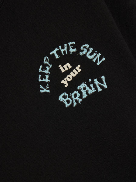 Keep The Sun Brain Sweatshirt, Black