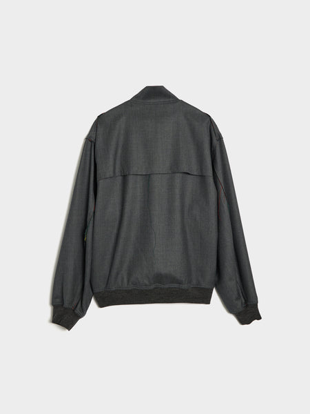 Zip-Up Blouson, T. Charcoal