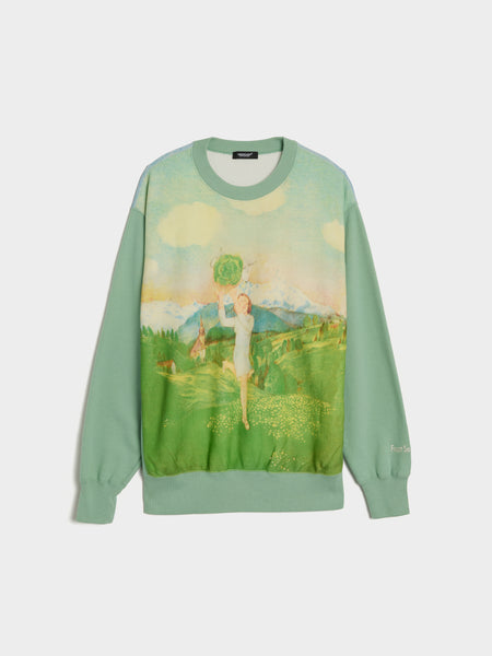 Print Sweatshirt, Peppermint