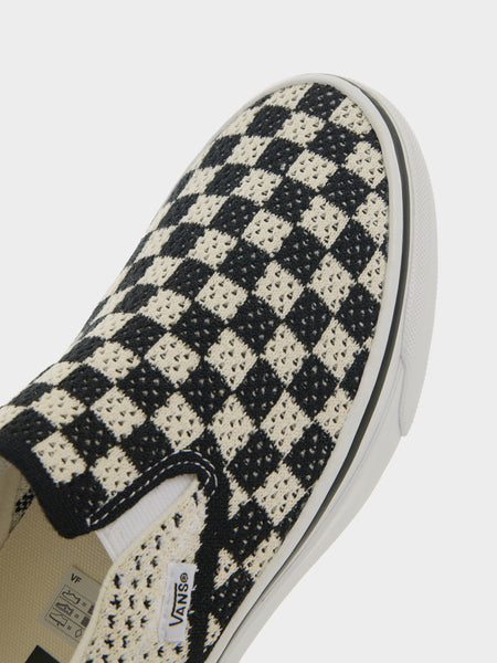 U LX Classic Slip-On 98 EK, Checkerboard Black / Marshmallow
