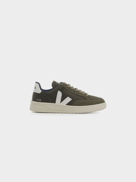 V-12, Olive / White